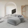 Samtstoff L-Form Sofa Solira – Bild 2