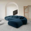 Samtstoff L-Form Sofa Solira – Bild 3