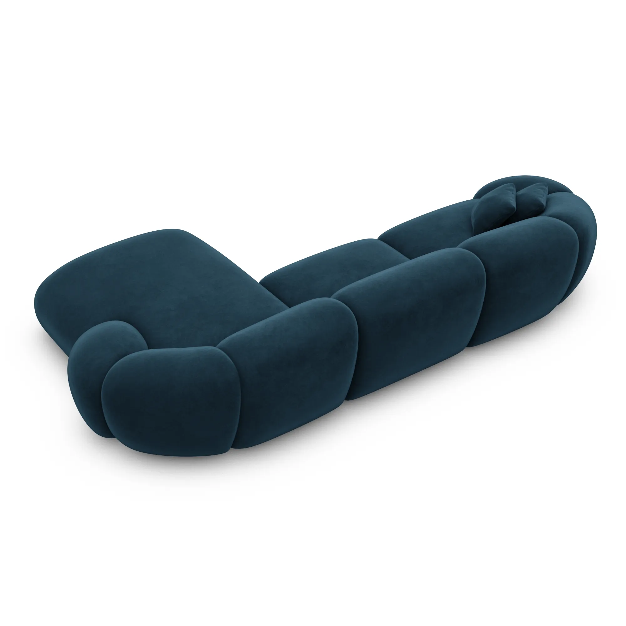 Samtstoff L-Form Sofa Solira – Bild 63
