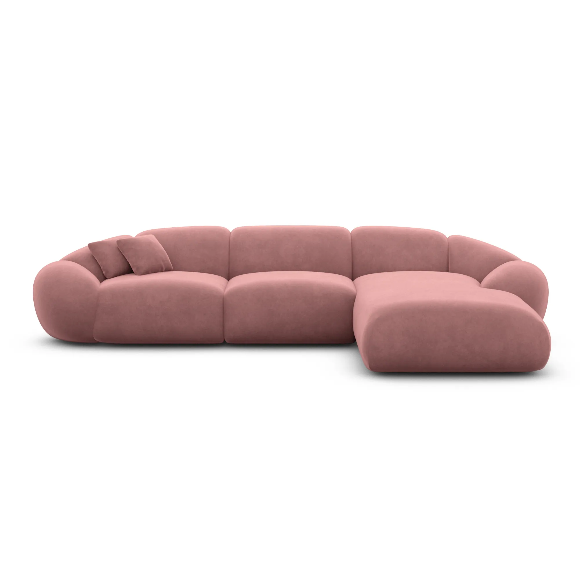 Samtstoff L-Form Sofa Solira – Bild 65