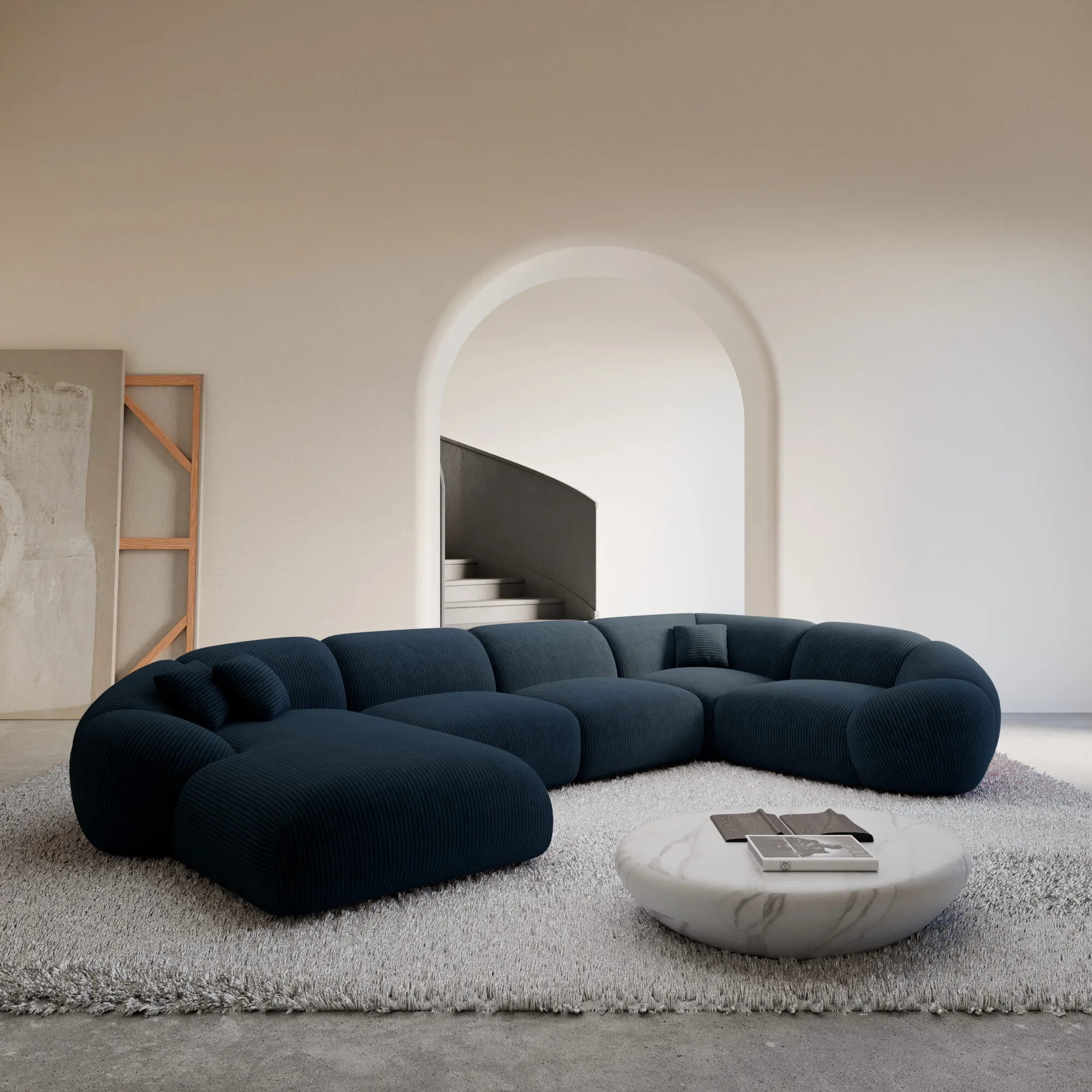 Cord U-Form XL Wohnlandschaft Solira – Bild 6