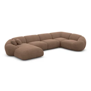 Strukturstoff U-Form XL Wohnlandschaft Solira