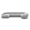 Samtstoff U-Form XL Wohnlandschaft Solira – Bild 95