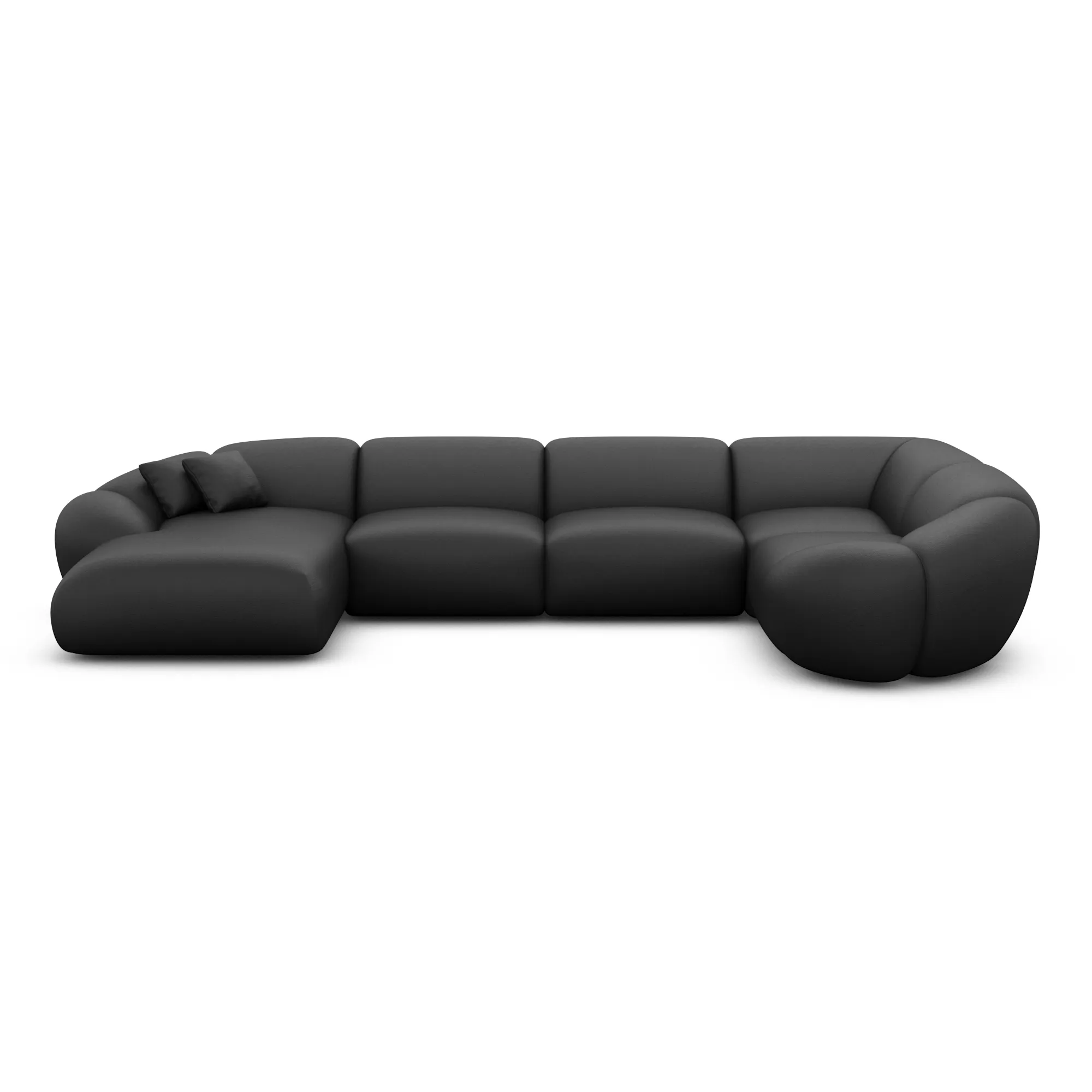 Echtleder U-Form XL Wohnlandschaft Solira – Bild 21