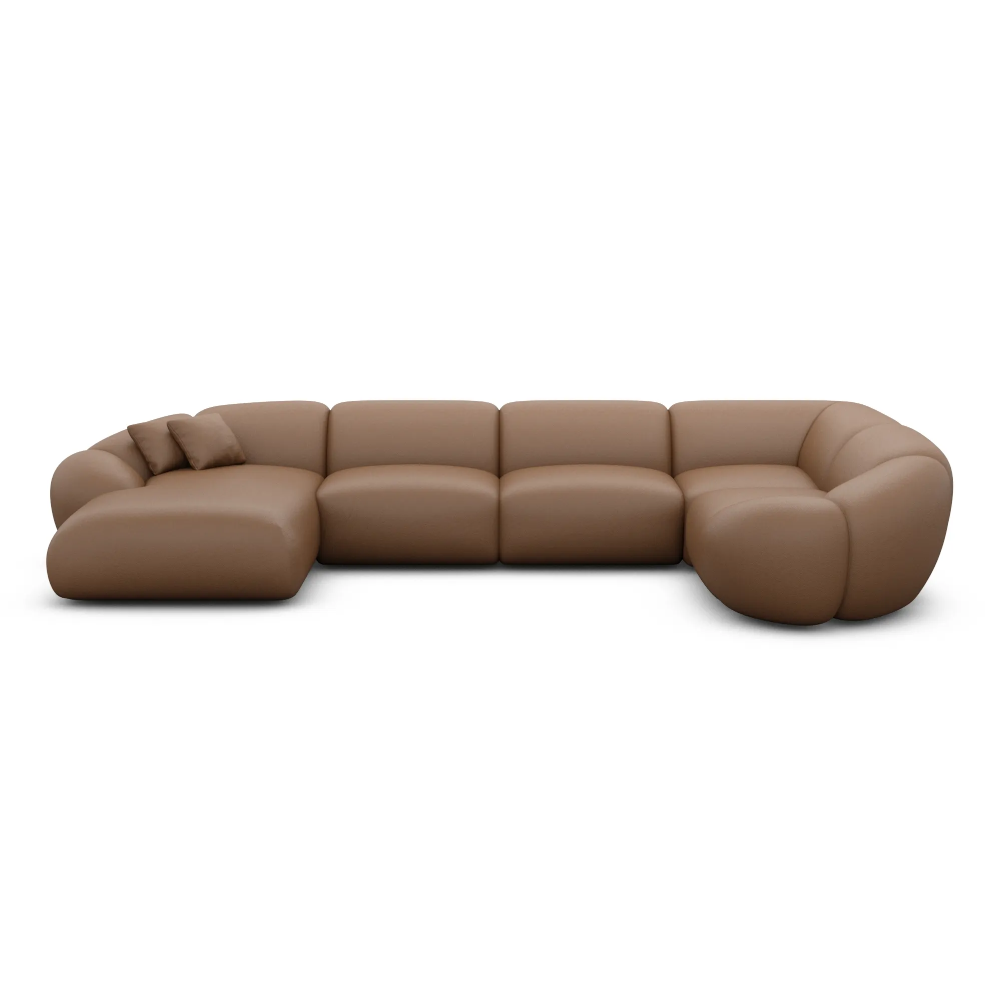 Echtleder U-Form XL Wohnlandschaft Solira – Bild 24