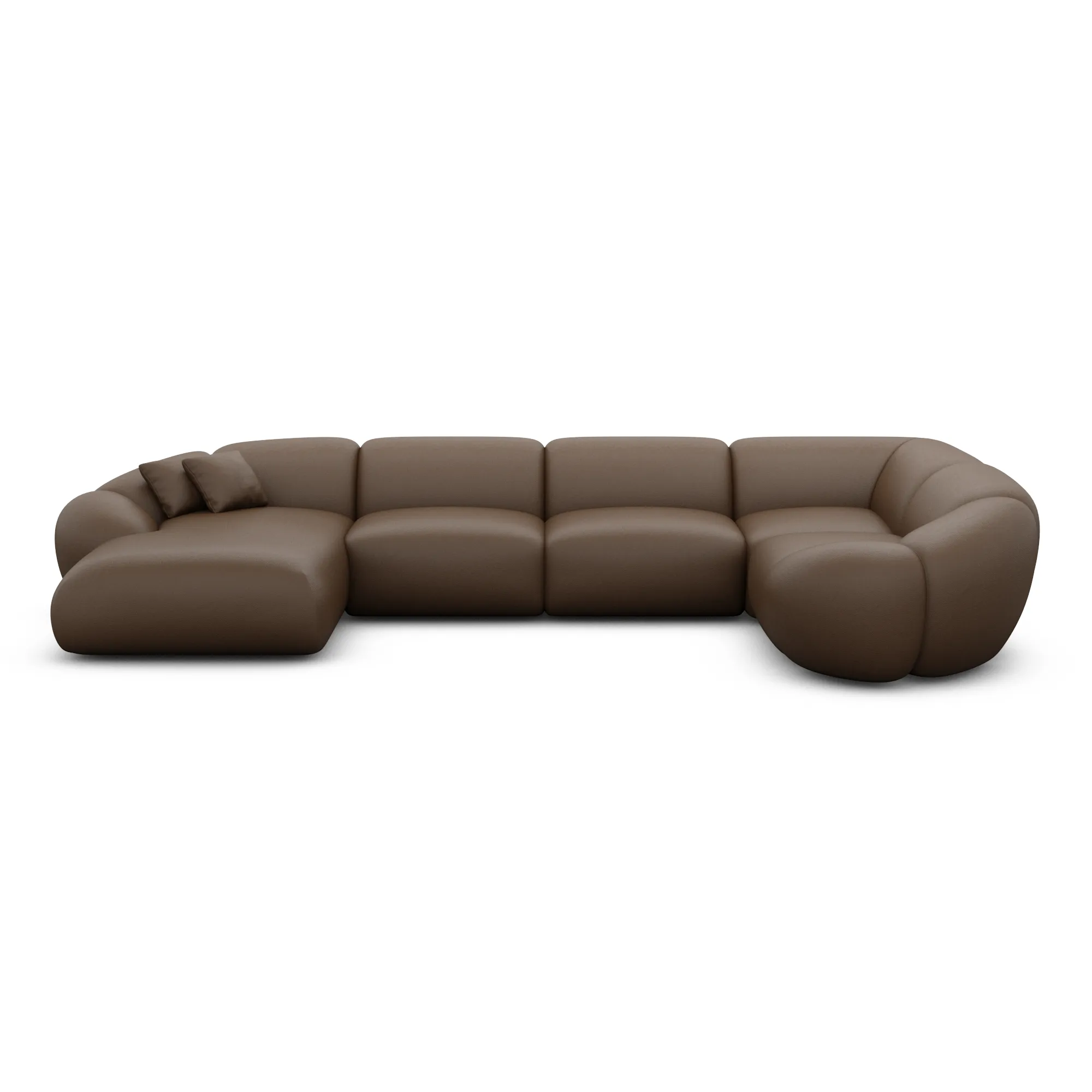 Echtleder U-Form XL Wohnlandschaft Solira – Bild 30