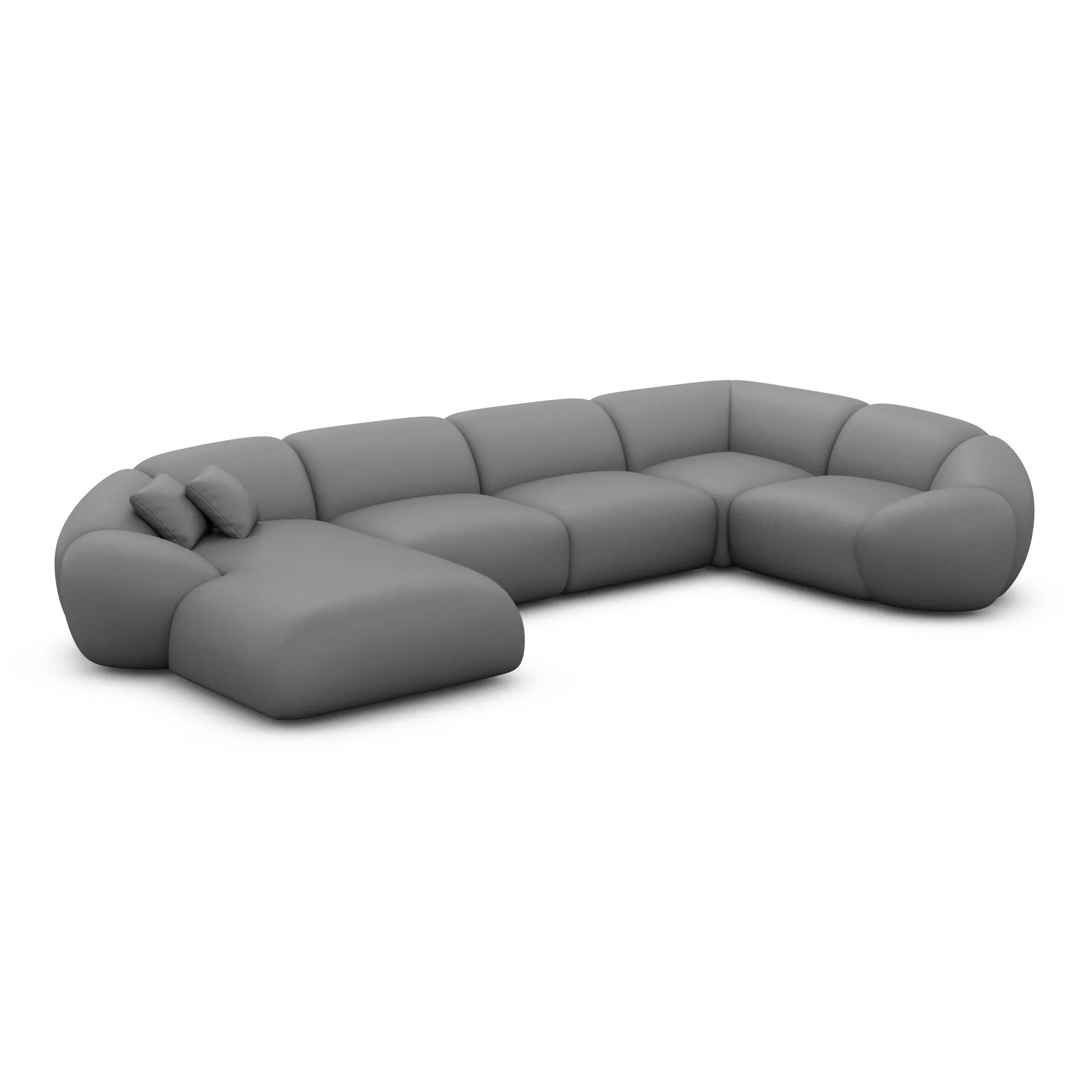 Echtleder U-Form XL Wohnlandschaft Solira – Bild 32