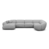 Echtleder U-Form XL Wohnlandschaft Solira – Bild 36