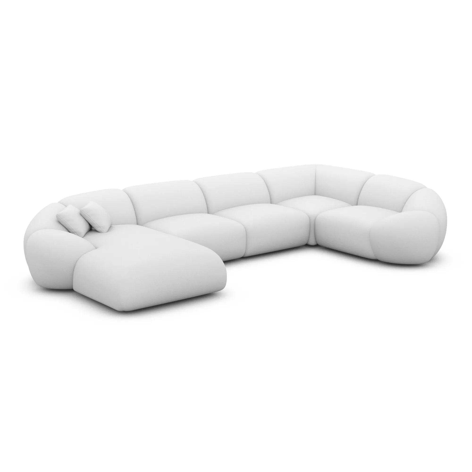 Echtleder U-Form XL Wohnlandschaft Solira – Bild 38