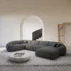 Bouclé U-Form XL Wohnlandschaft Solira – Bild 3