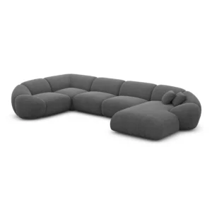 Strukturstoff U-Form XL Wohnlandschaft Solira
