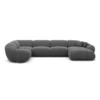 Strukturstoff U-Form XL Wohnlandschaft Solira – Bild 52