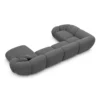 Strukturstoff U-Form XL Wohnlandschaft Solira – Bild 53