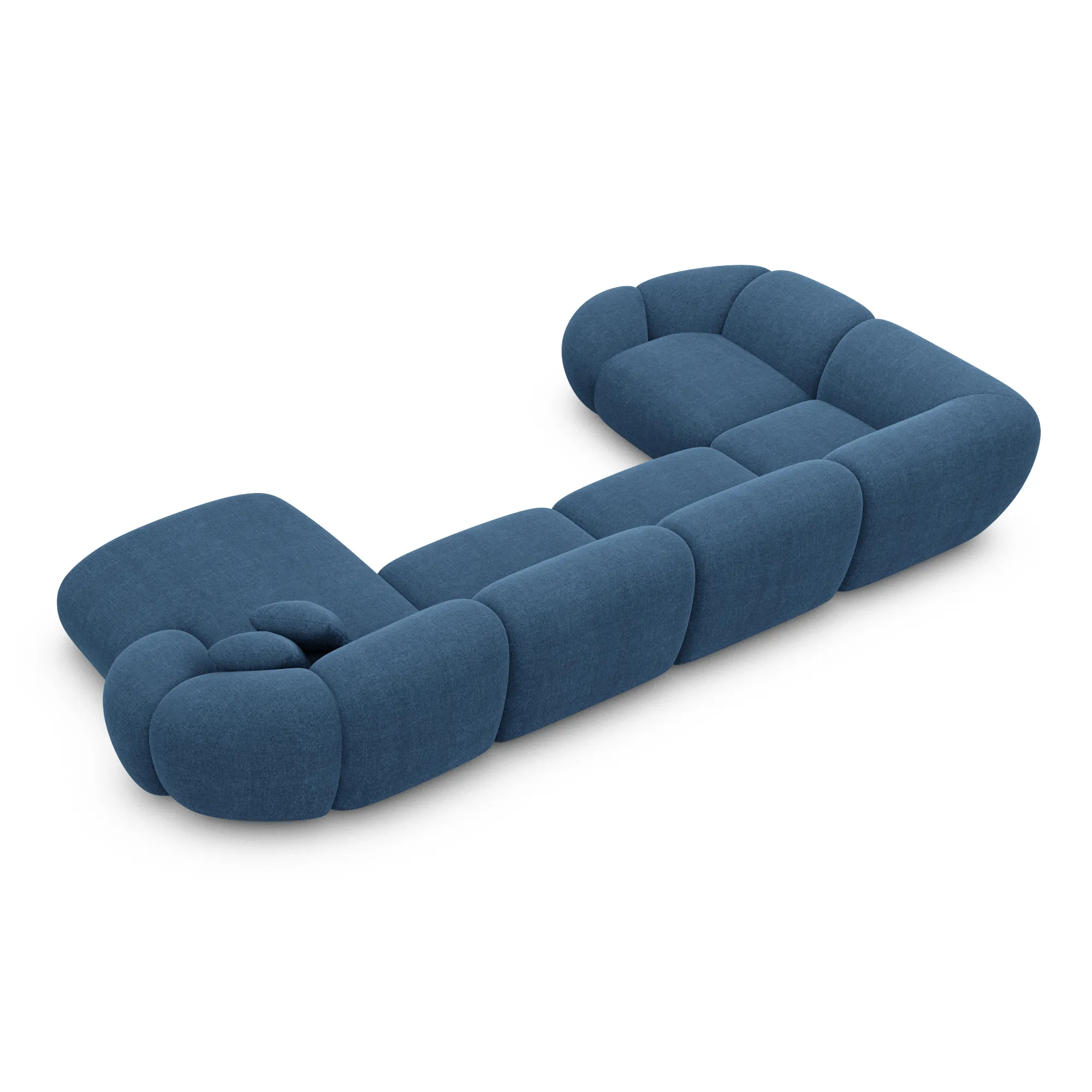 Strukturstoff U-Form XL Wohnlandschaft Solira – Bild 68