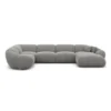 Strukturstoff U-Form XL Wohnlandschaft Solira – Bild 73