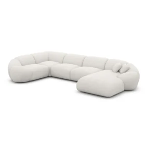 Strukturstoff U-Form XL Wohnlandschaft Solira