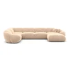 Samtstoff U-Form XL Wohnlandschaft Solira – Bild 41