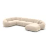 Samtstoff U-Form XL Wohnlandschaft Solira – Bild 49