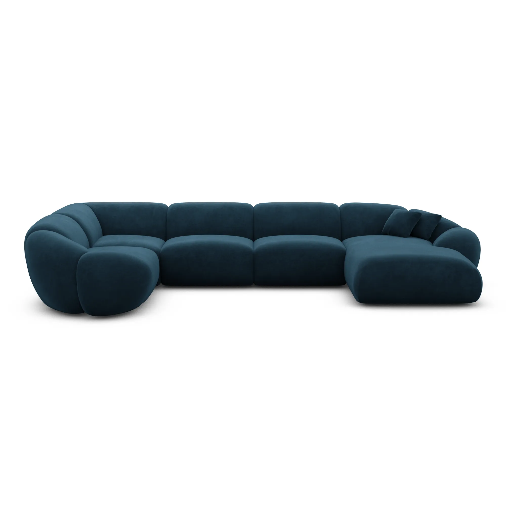 Samtstoff U-Form XL Wohnlandschaft Solira – Bild 62