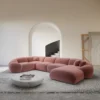 Samtstoff U-Form XL Wohnlandschaft Solira – Bild 20