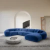 Samtstoff U-Form XL Wohnlandschaft Solira – Bild 21
