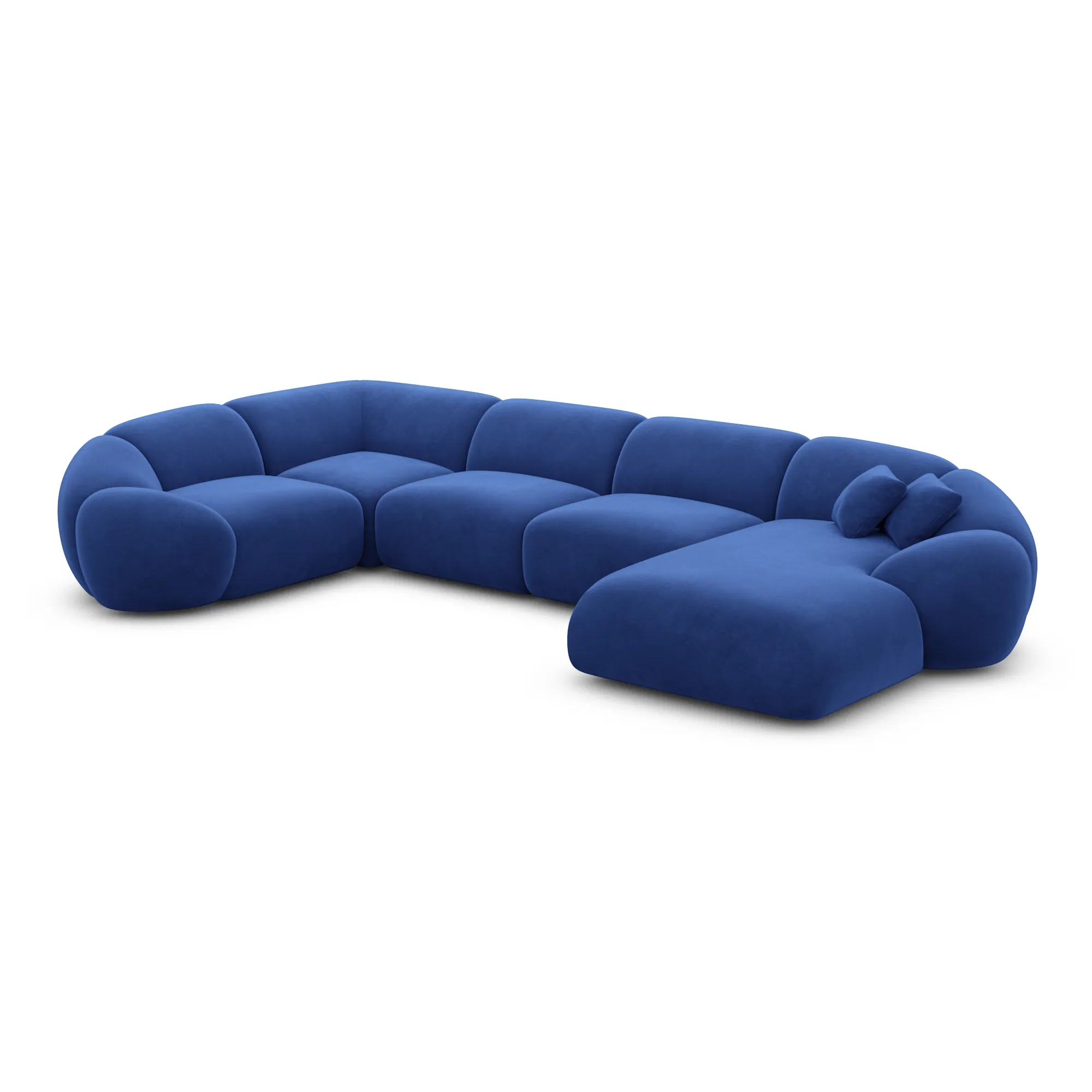 Samtstoff U-Form XL Wohnlandschaft Solira – Bild 67