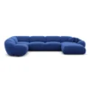 Samtstoff U-Form XL Wohnlandschaft Solira – Bild 68