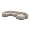 Samtstoff U-Form XL Wohnlandschaft Solira – Bild 73