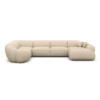 Echtleder U-Form XL Wohnlandschaft Solira – Bild 42