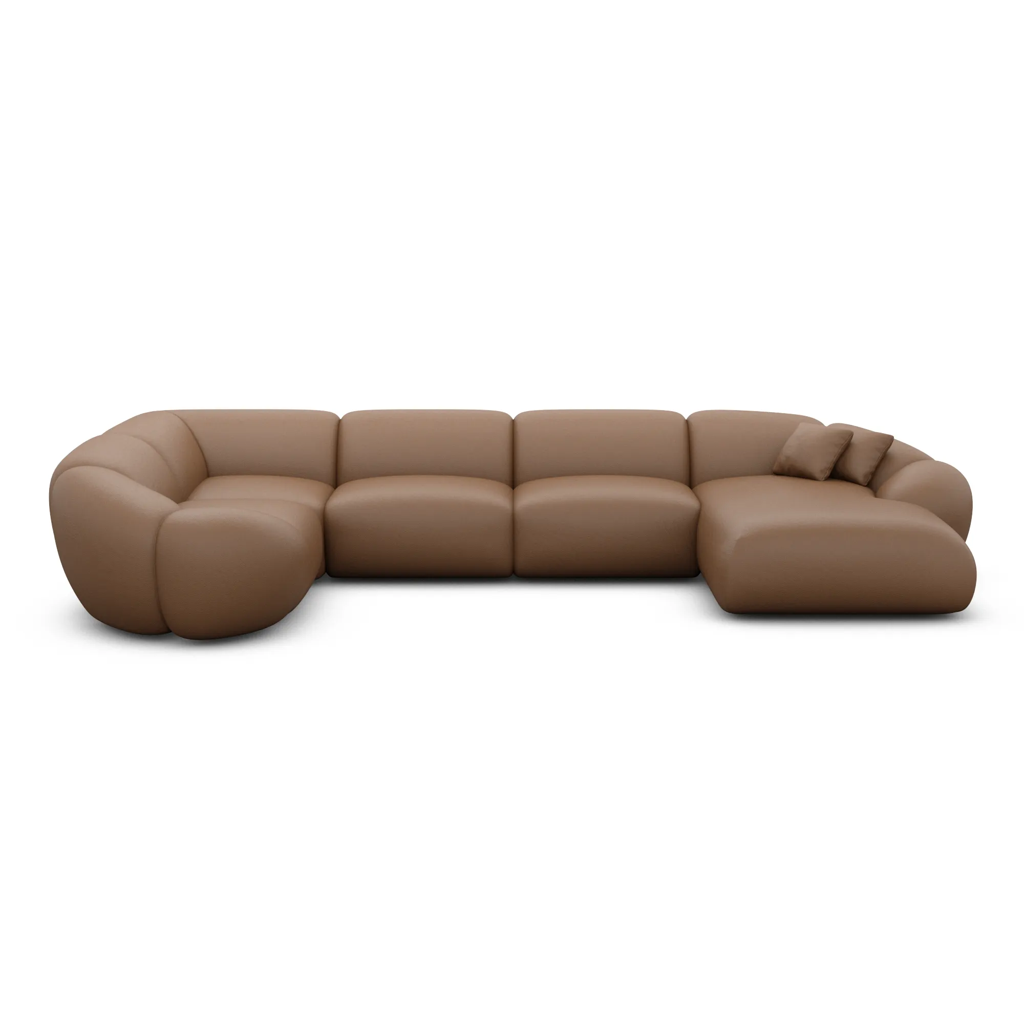 Echtleder U-Form XL Wohnlandschaft Solira – Bild 48