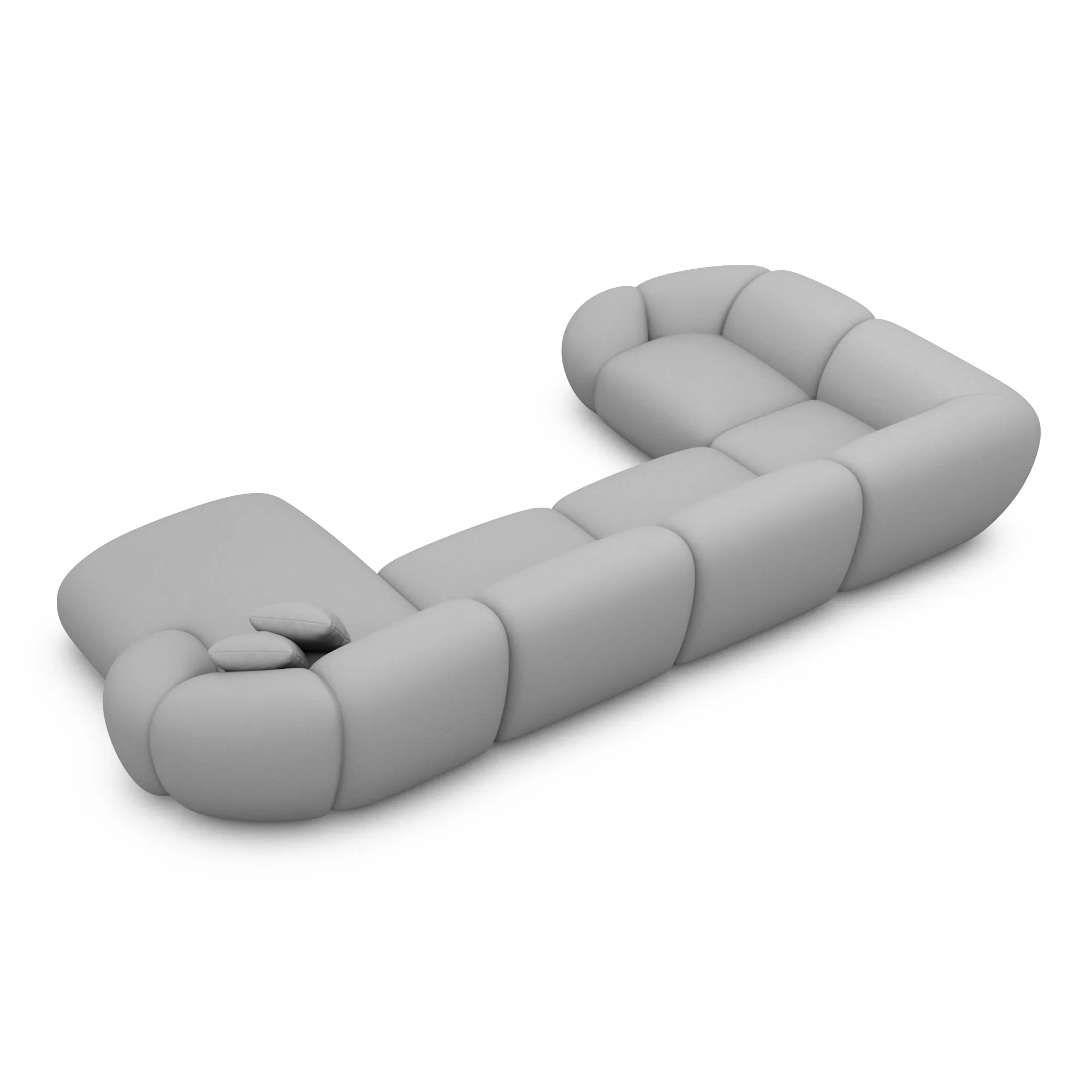Echtleder U-Form XL Wohnlandschaft Solira – Bild 61