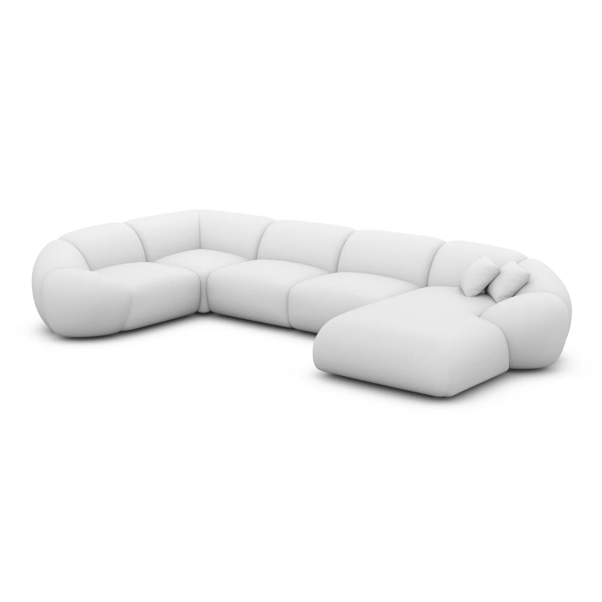 Echtleder U-Form XL Wohnlandschaft Solira – Bild 62