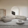 Bouclé U-Form XXL Wohnlandschaft Solira – Bild 5
