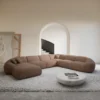 Strukturstoff U-Form XXL Wohnlandschaft Solira – Bild 18