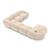 Samtstoff U-Form XXL Wohnlandschaft Solira – Bild 57