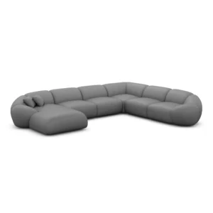 Echtleder U-Form XXL Wohnlandschaft Solira