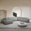 Echtleder U-Form XXL Wohnlandschaft Solira – Bild 5