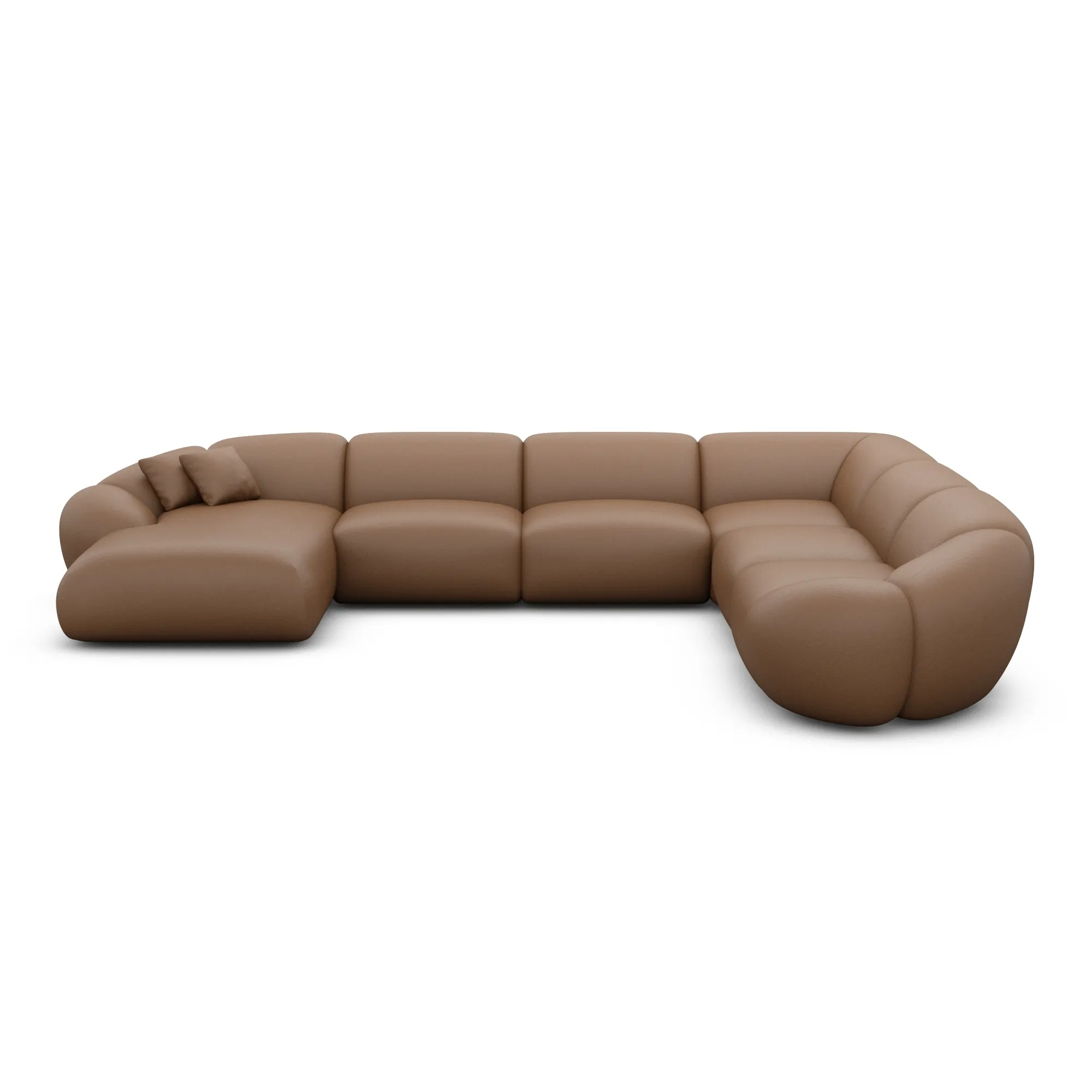 Kunstleder U-Form XXL Wohnlandschaft Solira – Bild 60