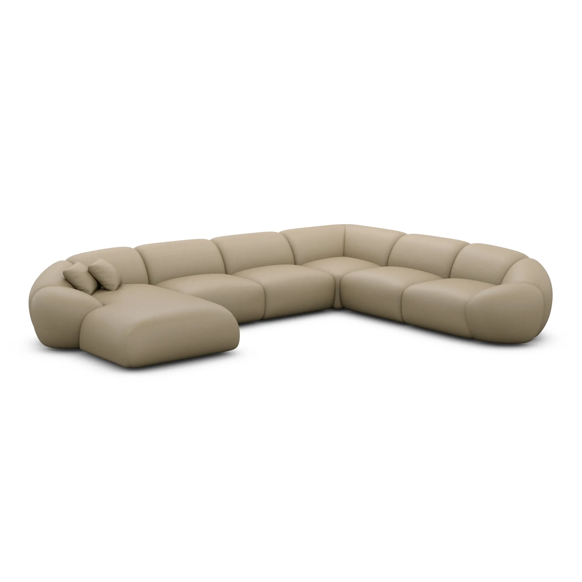 Kunstleder U-Form XXL Wohnlandschaft Solira – Bild 62