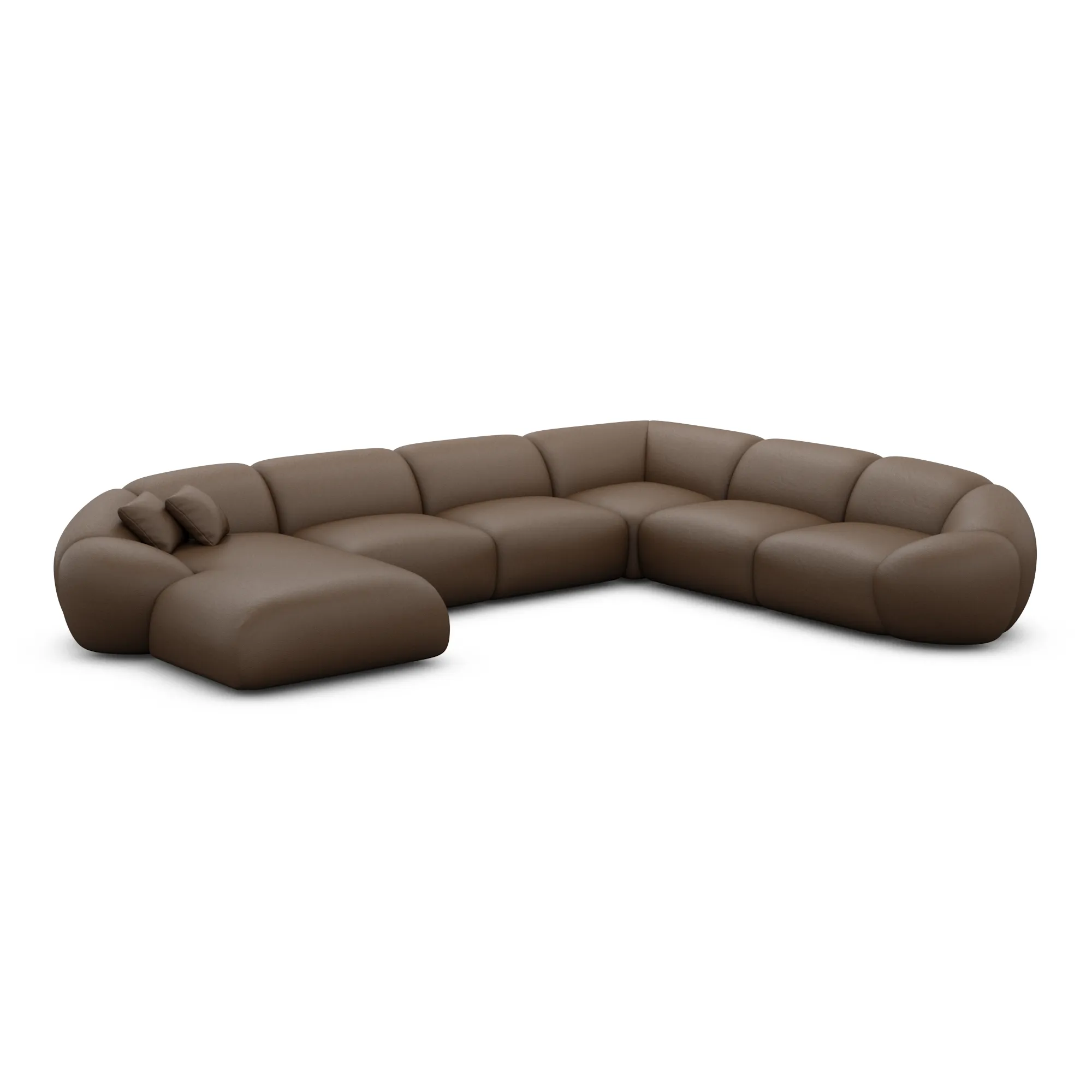 Kunstleder U-Form XXL Wohnlandschaft Solira – Bild 17