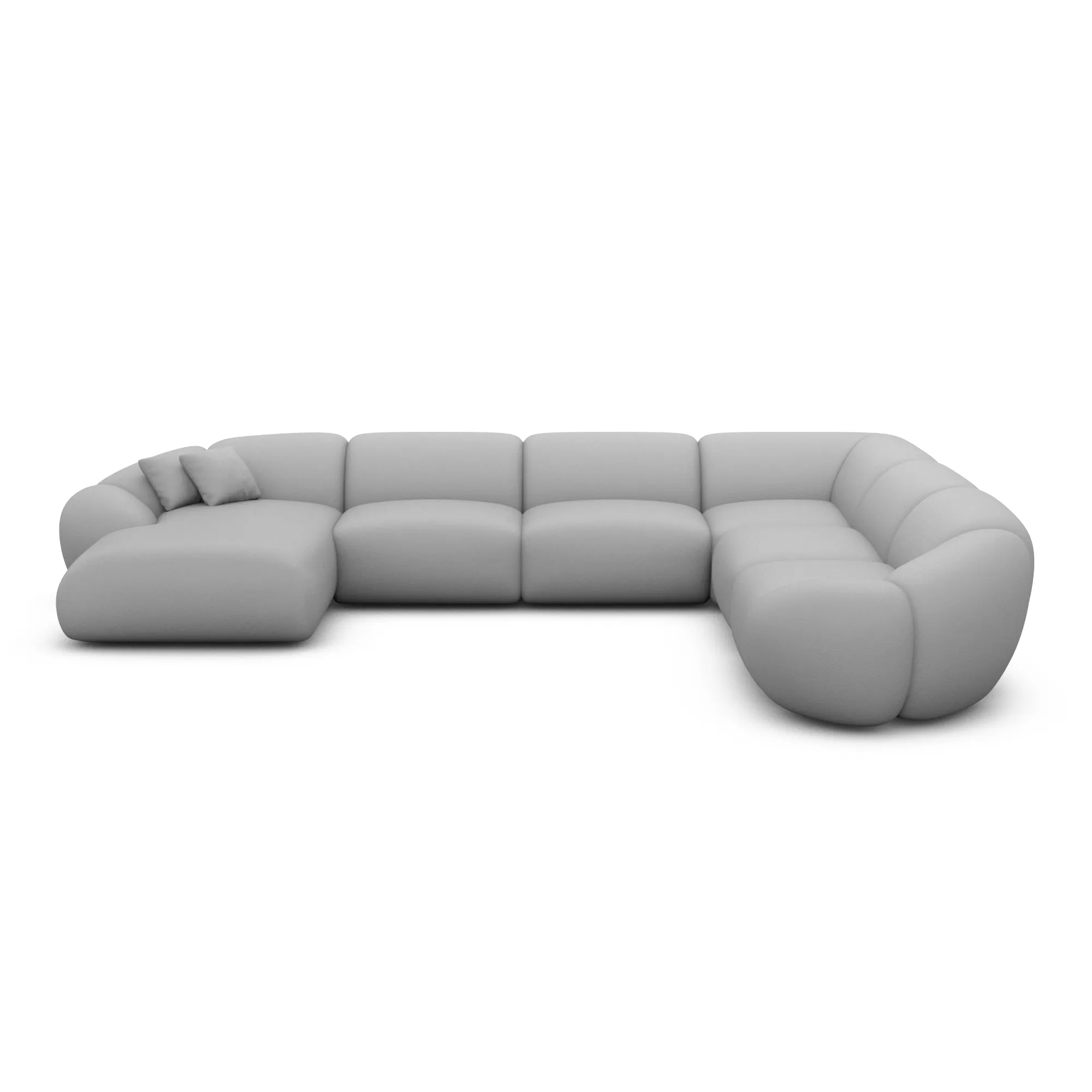 Kunstleder U-Form XXL Wohnlandschaft Solira – Bild 24