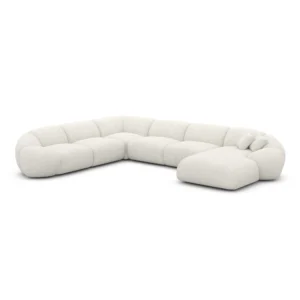 Bouclé U-Form XXL Wohnlandschaft Solira