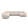 Strukturstoff U-Form XXL Wohnlandschaft Solira – Bild 73