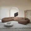 Strukturstoff U-Form XXL Wohnlandschaft Solira – Bild 8