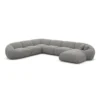 Strukturstoff U-Form XXL Wohnlandschaft Solira – Bild 30