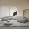 Strukturstoff U-Form XXL Wohnlandschaft Solira – Bild 13