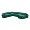 Samtstoff U-Form XXL Wohnlandschaft Solira – Bild 25