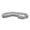 Samtstoff U-Form XXL Wohnlandschaft Solira – Bild 28