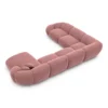 Samtstoff U-Form XXL Wohnlandschaft Solira – Bild 36