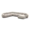 Samtstoff U-Form XXL Wohnlandschaft Solira – Bild 40